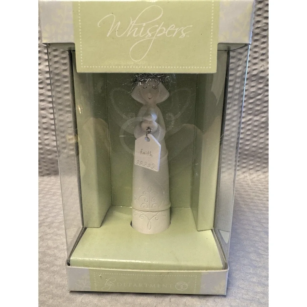 Department 56 Whispers Of Faith Angel Figurine Dove Halo Dept Retired‎ NIB